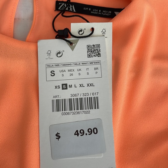 NEW ZARA NEW GATHERED DRESS - Picture 4 of 5